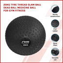 20kg Tyre Thread Slam Ball Dead Ball Medicine Ball for Gym Fitness-5