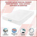 Queen 25cm Gel Memory Foam Mattress – Dual-Layered Comfort with CertiPUR-US® Certified Foam-3