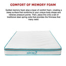 Queen 20cm Hybrid Mattress – Memory Foam and Innerspring Support-12