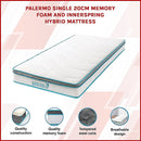 Single 20cm Hybrid Mattress – Memory Foam and Innerspring Support-3