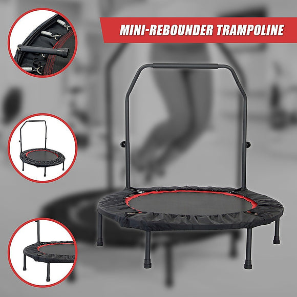 Mini Rebounder Trampoline with Adjustable Handle – Fitness Bounce Trainer