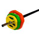 20kg Standard Rubber Coloured Barbell-4