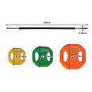 20kg Standard Rubber Coloured Barbell-10