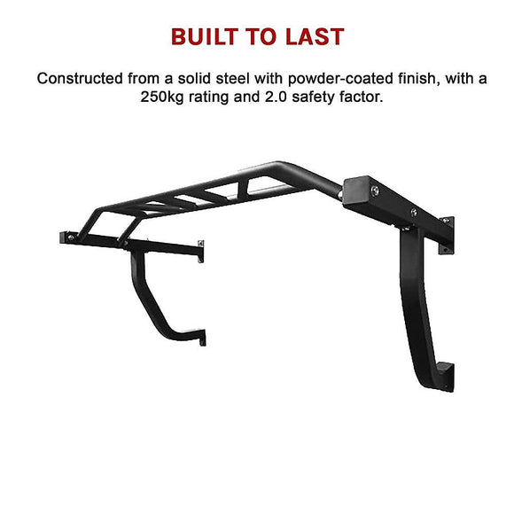 Wall Mounted Multi Grip Chin Up Bar – Heavy Duty Pull Up Station for Upper Body Training