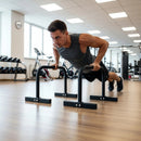 Steel Parallette Bars for Push Ups, Dips & Calisthenics Home Strength Training-3