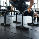 Steel Parallette Bars for Push Ups, Dips & Calisthenics Home Strength Training-6