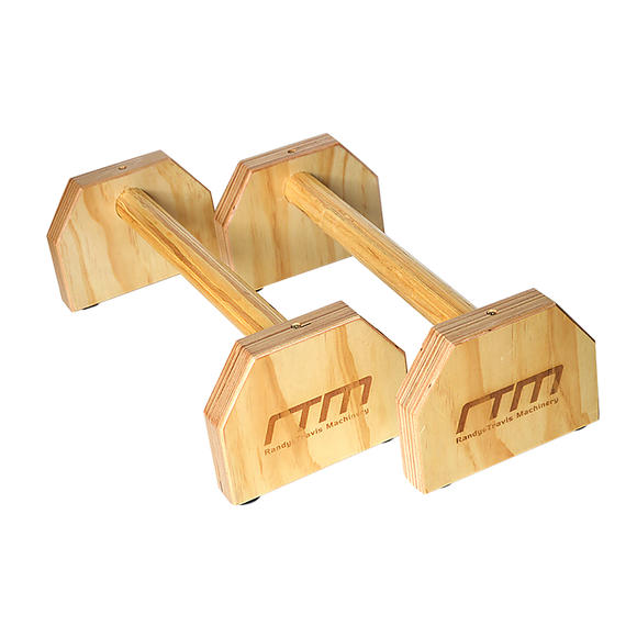 Wooden Parallette Bars Push Up & Dip Workouts