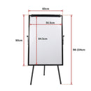 60 x 90cm Magnetic Writing Whiteboard Dry Erase w/ Height Adjustable Tripod Stand-12