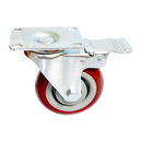 4 x 4" Heavy Duty PU Swivel Castor Wheels With Brake-13
