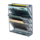 Wall Mount 6 Pocket Hanging File Sorter Organizer Folder Holder Rack Storage-6