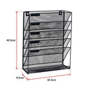 Wall Mount 6 Pocket Hanging File Sorter Organizer Folder Holder Rack Storage-14