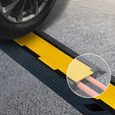 3pcs 2-Cable Rubber Electrical Wire Cover Heavy Duty Protector Dual Channel-3