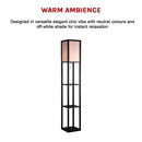 Shelf Floor Lamp - Shade Diffused Light Source with Open-Box Shelves-7