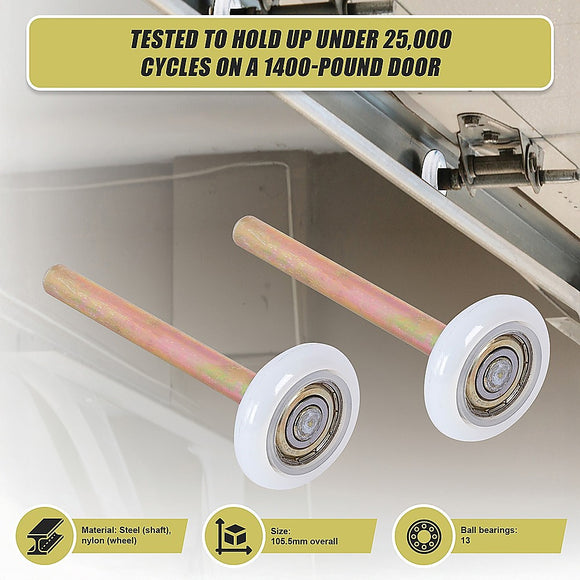 Garage Door Roller / Wheel / Heavy-duty 13 Ball Bearing 12 Pack