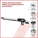 500KG 10W Solar Single Swing Auto Motor Remote Gate Opener-3