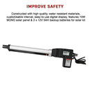 500KG 10W Solar Single Swing Auto Motor Remote Gate Opener-6