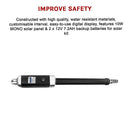 500KG 20W Solar Single Swing Auto Motor Remote Gate Opener-11