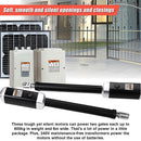 1200KG 20W Solar Double Swing Auto Motor Remote Gate Opener-6