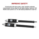 1200KG 10W Solar Double Swing Auto Motor Remote Gate Opener-13