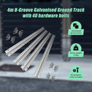 Sliding Gate Hardware Accessories Kit - 4m Track-5