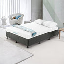 Palermo Queen Ensemble Bed Base Platinum Graphite Linen Fabric-2