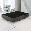Palermo Queen Ensemble Bed Base Platinum Graphite Linen Fabric-4