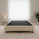 Palermo King Single Ensemble Bed Base Platinum Natural Sand Linen Fabric-7