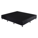 Palermo King Ensemble Bed Base Midnight Black Linen Fabric-1