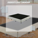 Palermo King Ensemble Bed Base Platinum Light Grey Linen Fabric-8