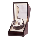 Automatic Dual Watch Winder Wood Display Box Case Motor Rotation Storage-7