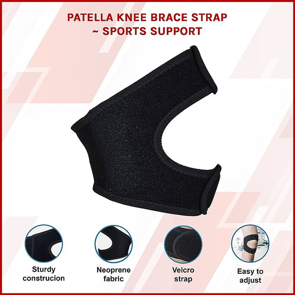 Patella Knee Brace Strap – Adjustable Sports Support