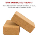 2 x Cork Yoga Block Organic Yoga Prop Accessory Exercise Brick-9
