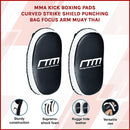 MMA Kick Boxing Pads Curved Strike Shield Muay Thai Punching Focus Pad-3