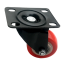 8 x 2" Polyurethane Castor Wheels - Swivel and 4 with brake-6