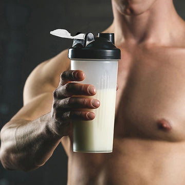 10x 700ml Protein Shaker Bottles – Gym Supplement Blender Mixer Shake Cups - 0