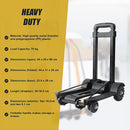 Portable Cart Folding Dolly Push Truck Hand Collapsible Trolley Luggage 70Kg-11