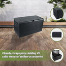 Patio Deck Box Outdoor Storage Plastic Bench Box 450 Litre-6