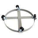 Drum Dolly 450kg 55 Gallon w Swivel Casters Heavy Duty Steel Frame Non Tipping-4