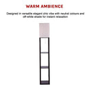 Shelf Floor Lamp - Shade Diffused Light Source with Open-Box Shelves-7