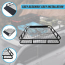 Universal Roof Rack Basket - Car Luggage Carrier Steel Cage Vehicle Cargo-13