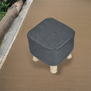 Fabric Ottoman Foot Stool Rest Pouffe Footstool Wood Storage Padded Seat-6