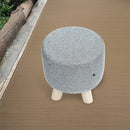 Fabric Ottoman Foot Stool Rest Pouffe Footstool Wood Storage Padded Seat-6