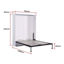 Palermo Double Size Wall Bed Diamond Edition-12