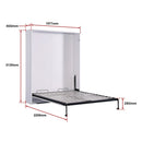 Palermo Queen Size Wall Bed Diamond Edition-12