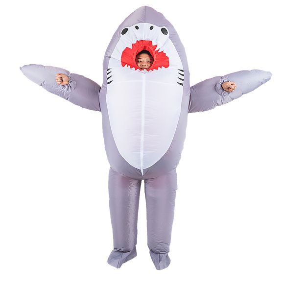 Shark Fancy Dress Fan Inflatable Costume  Suit