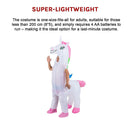 Giant Unicorn Fancy Dress Fan Inflatable Costume  Suit-11