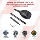 10 Pack Solar Torch Lights 96 LED Flickering Lighting Dancing Flame Garden Lamp-3