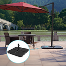 Outdoor Patio 4-Piece Cantilever Offset 3M Umbrella Base Stand Weight Water Sand-8