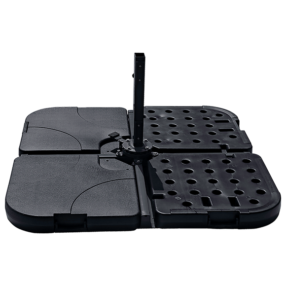 Outdoor Patio 4-Piece Cantilever Offset 3M Umbrella Base Stand Weight Water Sand