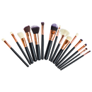 Soft 15Pcs Pro Face Powder Makeup Brushes Set Eyeshader Blending Highlight Tools-6